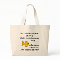 Human Goldfish Canvas Bags