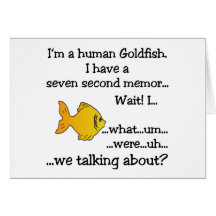 Human Goldfish Greeting Cards
