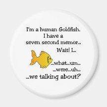 Human Goldfish Refrigerator Magnet