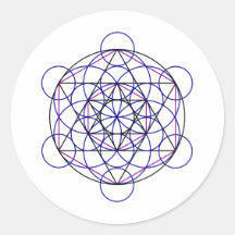 Human Merkaba Energy Field from our 7 Chakras Round Sticker