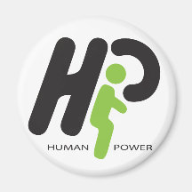 Human Power Fridge Magnets