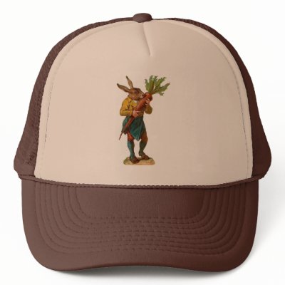 Human Rabbit With GIANT CARROT ! Trucker Hat by MyOtherPlanet