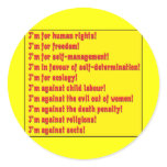 Human rights stickers