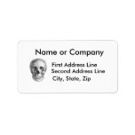Human skull anatomy sketch drawing custom address labels