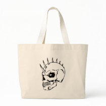 Human Skull Canvas Bags