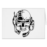 Human Skull Card