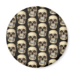 Human Skull Goth Refridgerator Magnet