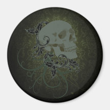 human skull magnet
