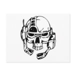 Human Skull Postcard