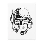 Human Skull Postcard
