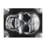 Human Skulls Black Postcard