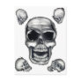 Human Skulls White Postcard