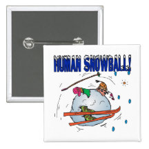 Human Snowball Buttons