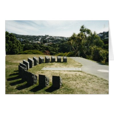 Human Sundial Greeting Card by TravellingSue