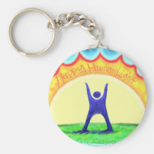 HumanLight.jpg heureux Porte-clefs