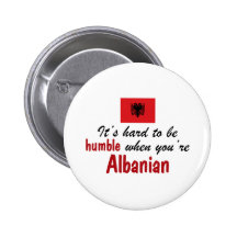 Humble Albanian Pinback Button