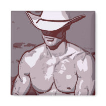 Humble Cowboy Refrigerator Magnet