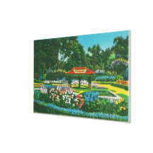 Humboldt Park Floral Emblem View Canvas Prints