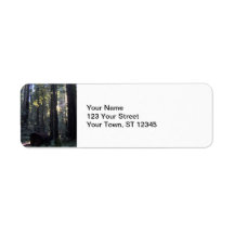 Humboldt Redwoods State Park Return Address Label