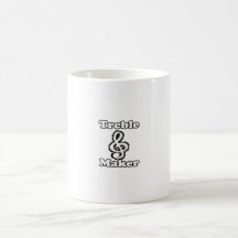 humeur blanche de musique d'ensemble de noir de cl tasse