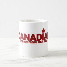 Humeur canadienne tasse à café