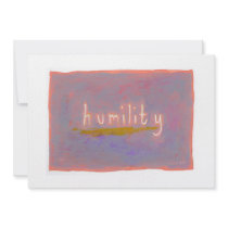 Humility - fresh simple colourful painting art