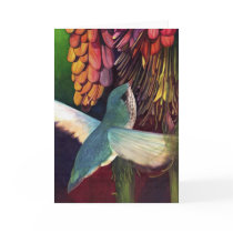 Hummer in Poker Plant Greeting Cards