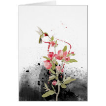 Humming bird felicitacion 