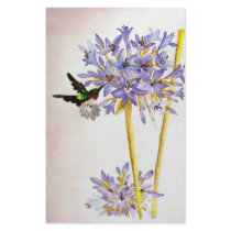 Hummingbird and Flowers Stationery Paper