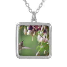 Hummingbird and Fushia Plant Jewelry