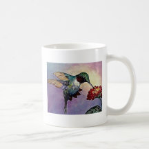 Hummingbird and Lantana Mugs