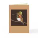 hummingbird card, (Rufous)