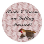 Hummingbird Floral Red stickers
