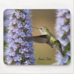 Hummingbird Flower Custom Mousepad