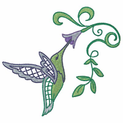 Hummingbird Garden Polo Shirt by Embroidery4U
