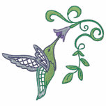 Hummingbird Garden Polo Shirt