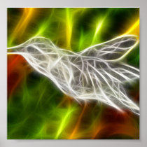 Hummingbird Getting Sweet Posters