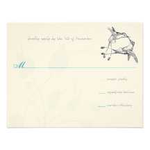 Hummingbird Kiss Vintage Lovebird Weddings Custom Invite