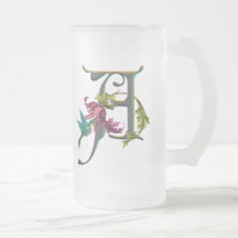 Hummingbird Monogram A Coffee Mug