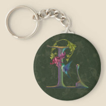 Hummingbird Monogram L keychains