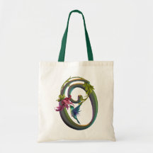Hummingbird Monogram O Tote Bag