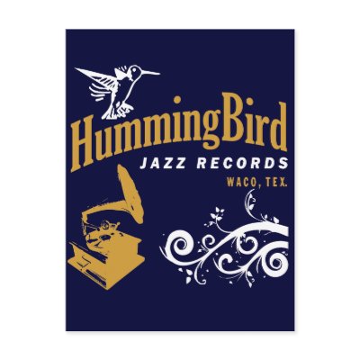 Hummingbird Records Postcards by tshirtypoo