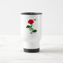 Hummingbird Rose Clef Mug