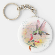 Hummingbird - Small things are the most beautiful. Keychain
