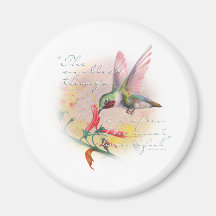 Hummingbird - Small things are the most beautiful. Magnet