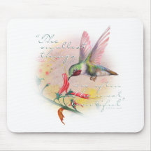 Hummingbird - Small things are the most beautiful. Mousepad