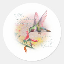 Hummingbird - Small things are the most beautiful. Sticker