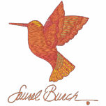 Hummingbird Visit Embroidered Hooded Sweatshirt