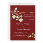 Hummingbird Wedding Invitation (Red)