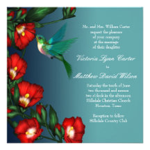 Hummingbird Wedding Invitations